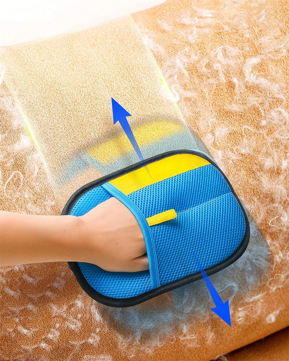 2 Pet Hair Remover Mitt  Pet Hair Remover Gloves Deshedding Brush Glove for  Dog Cat Rabbit with Long/Short Cortinas y Alfombras