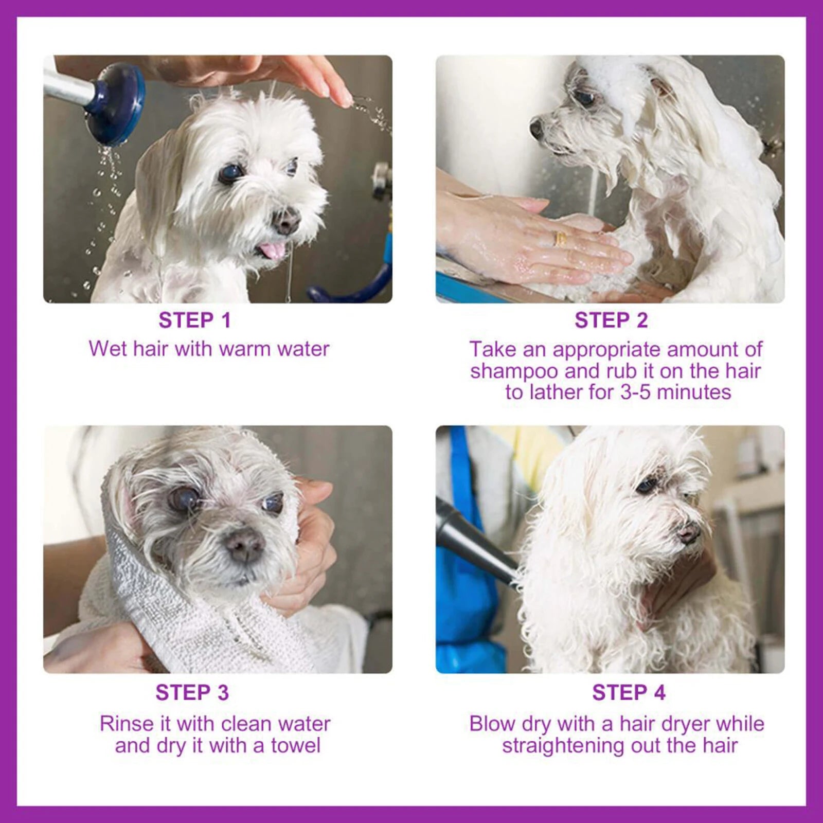100ml Pet Shampoo And Conditioner Lavender Scent Soothe Skin Relieve Itch Deep Clean Dirt Pet Grooming Gel For Dogs And Cats