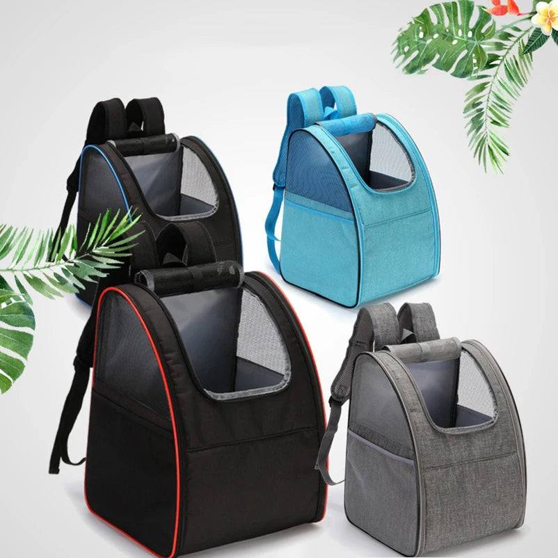 Pet backpack large capacity foldable shoulder pet bag portable handbag outing suitcase pet supplies