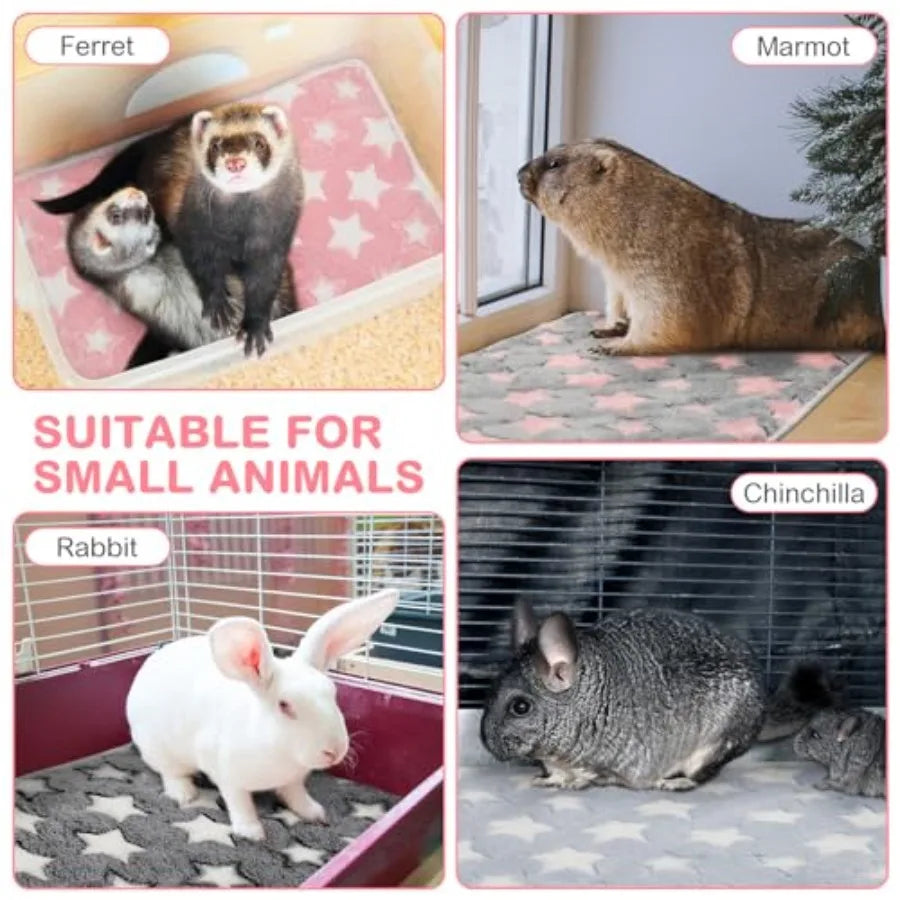 【Spot goods】4 Pack Self Heating Cat Bed Cat Self Warming Pad with Removable Cover Extra Warm Thermal Pet Pad Washable Pet Crate