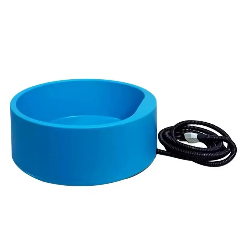 Heated Water Bowl 2.5 L/84.53 Oz Heated Pet Water Bowl Outdoor Heated Dog Dish Provides Drinkable Water in Winter for Dog & Cat