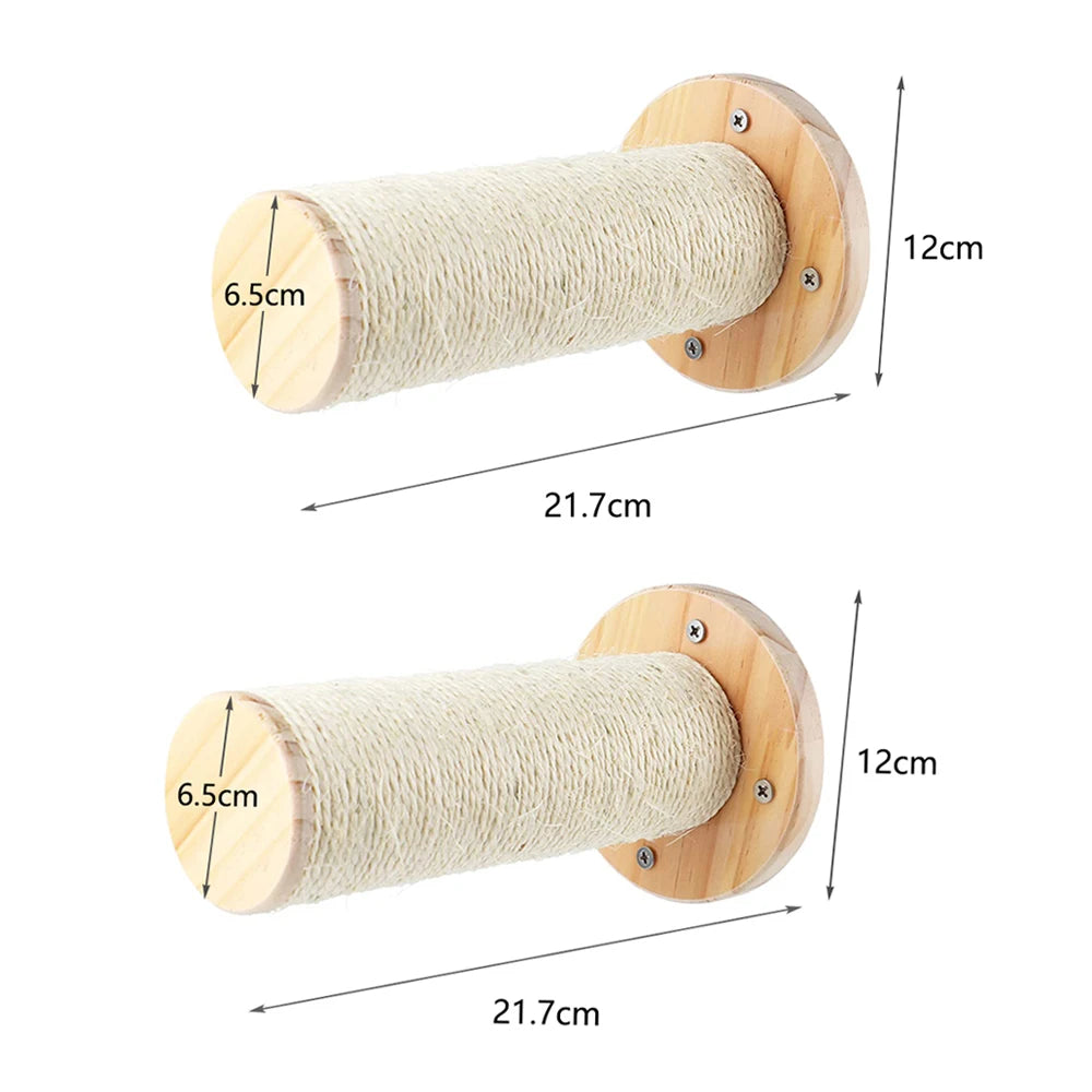 Cat Wall Hiding House Hammock Climbing Shelves Moon Perches Bed Ladder Solid Wood Steps For Activity Indoor Cats Wall Furniture