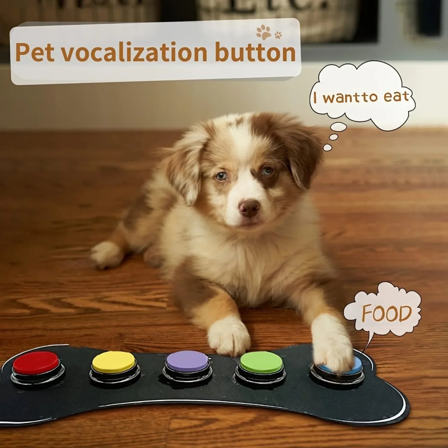 Pet Training Buzzer Dog Speaking Button Interactive Communication Tool Dog Training Artifact. Dog Speaking Button,
