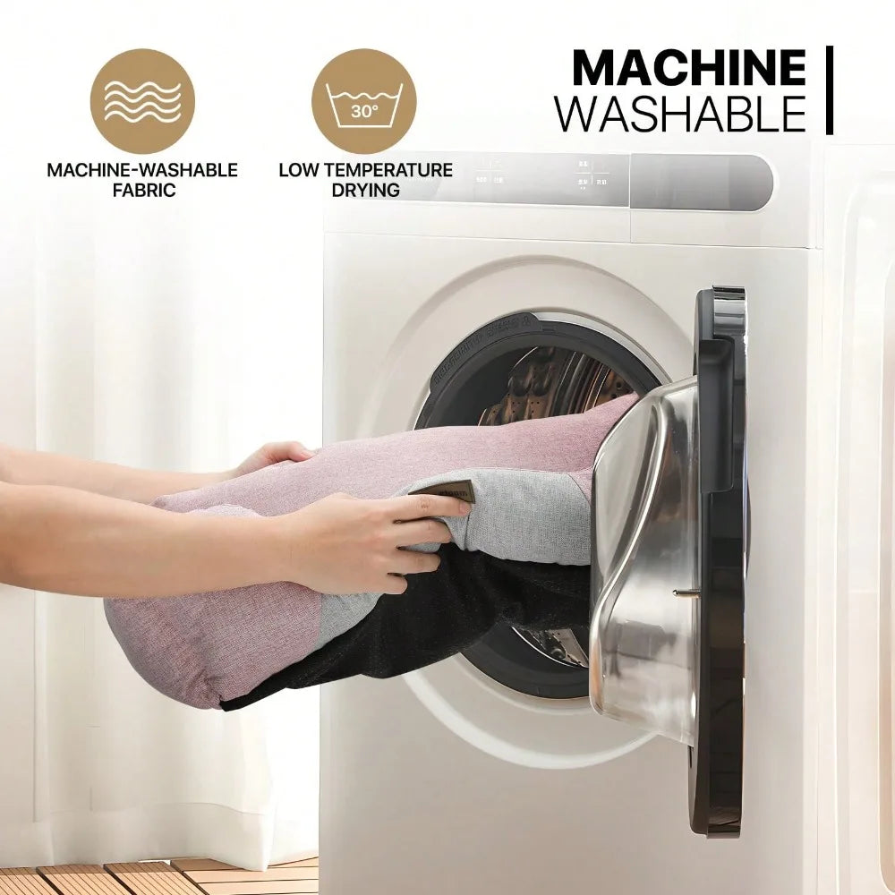 27"X21"X7" Dog Beds For Medium Small Dogs Machine-Washable Linen-Like Fabric Pet Beds Warming Cozy Soft Bed For Dogs And Cat,