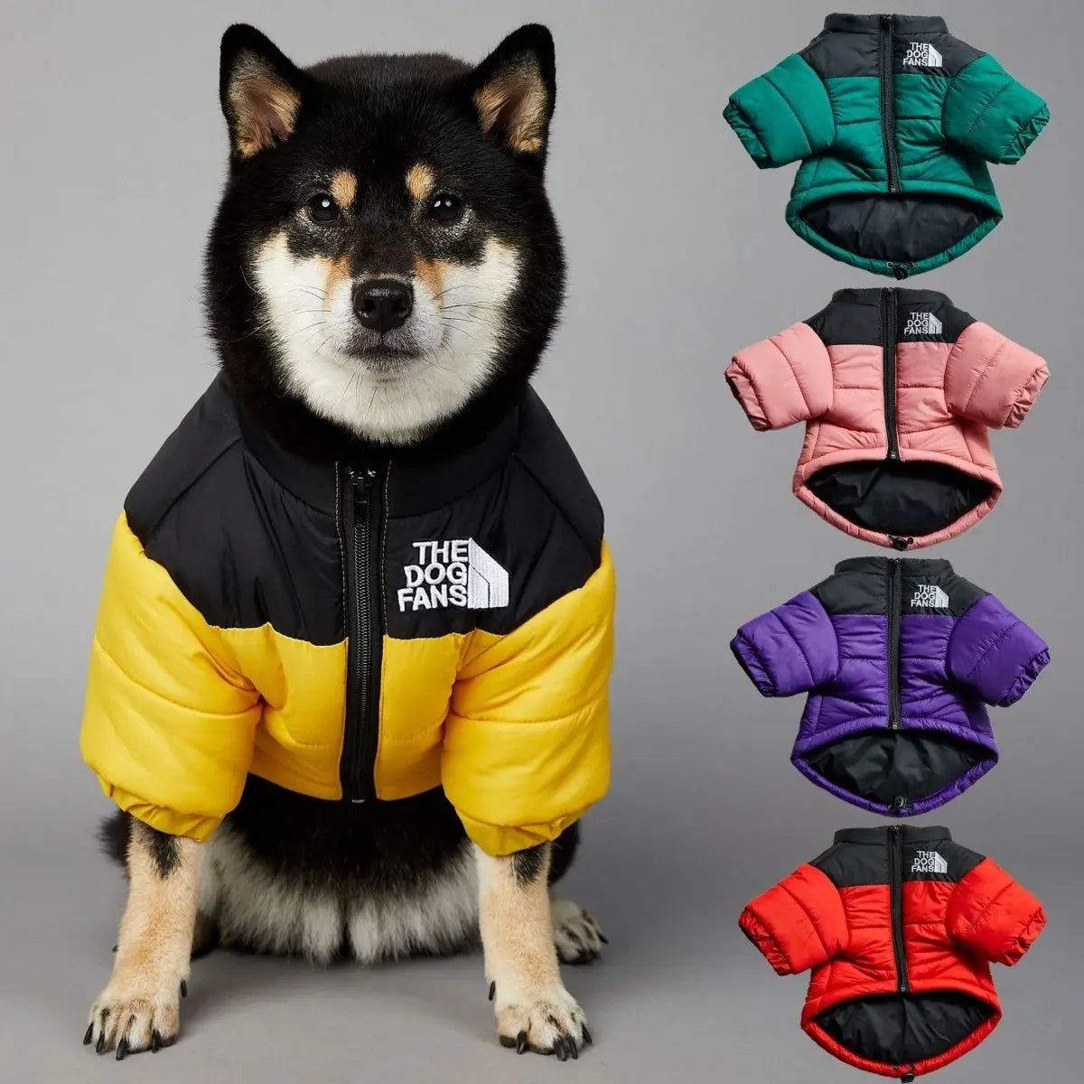 Dog Down Jacket Puppy Coat The Dog Fans Winter Pet Clothes for Small Medium Dogs Warm Thick Dog Vest French Bulldog Dropshipping