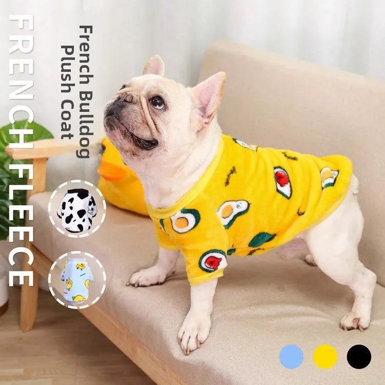 Warmth S Clothes Pet Supplies  Two Feet Clothes Leopard Pattern Dog Coat for French Bulldog And Bull Mastiff