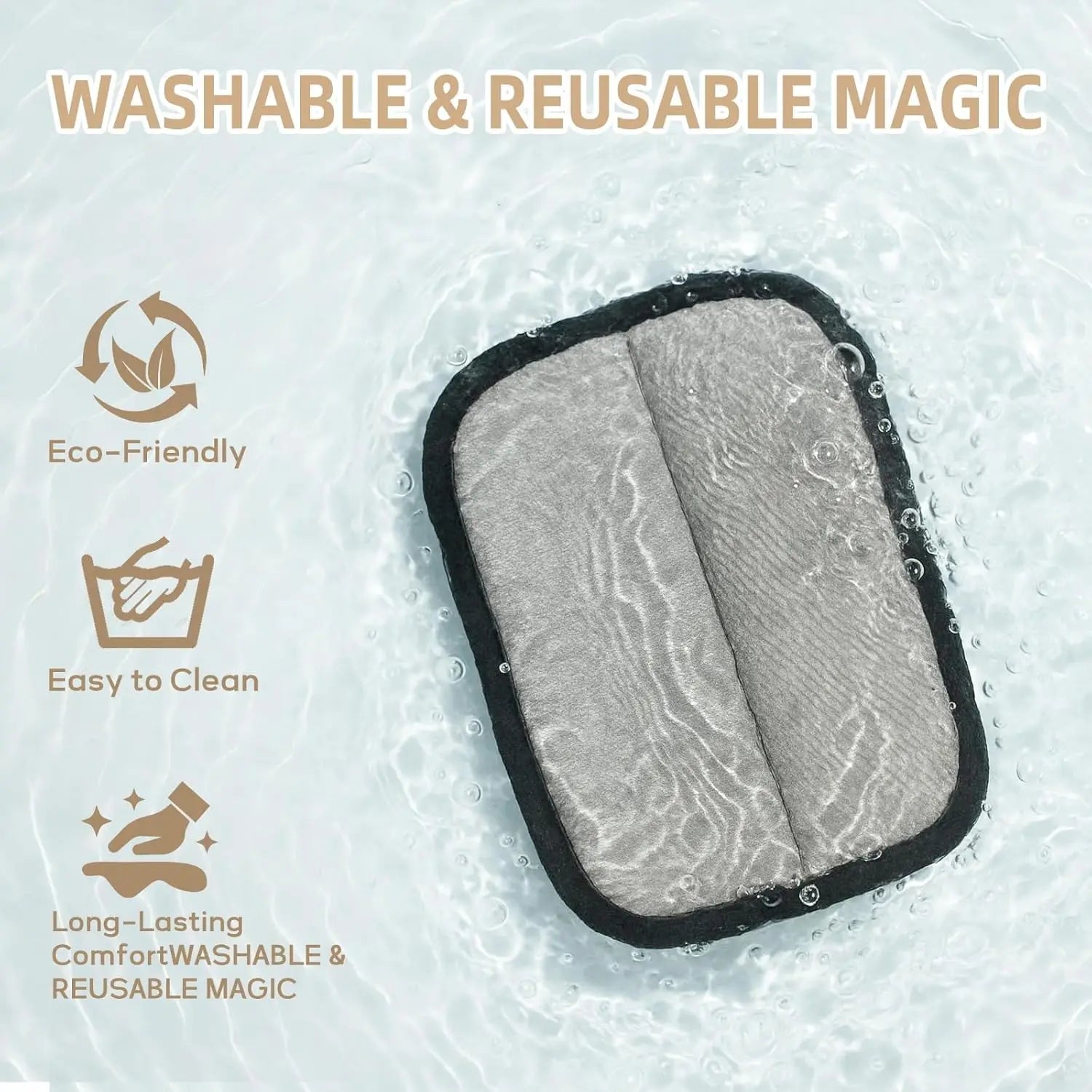 2 PCS Pet Hair Removal Gloves for Cats & Dogs, Five-Finger Electrostatic Magic Brush Tool (Black, L)