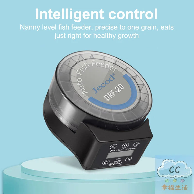 2025 HUA HUA Automatic Fish Tank Feeder Remote Control Timed Quantified Large Capacity Food Dispenser For Aquarium Pet Fish