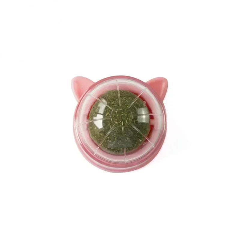 Rotating Catnip Ball Pet Teething Toy Interactive Licking Fun Rascador De Hierba Gatera Natural Para Gatos Cat Toys Cats Things