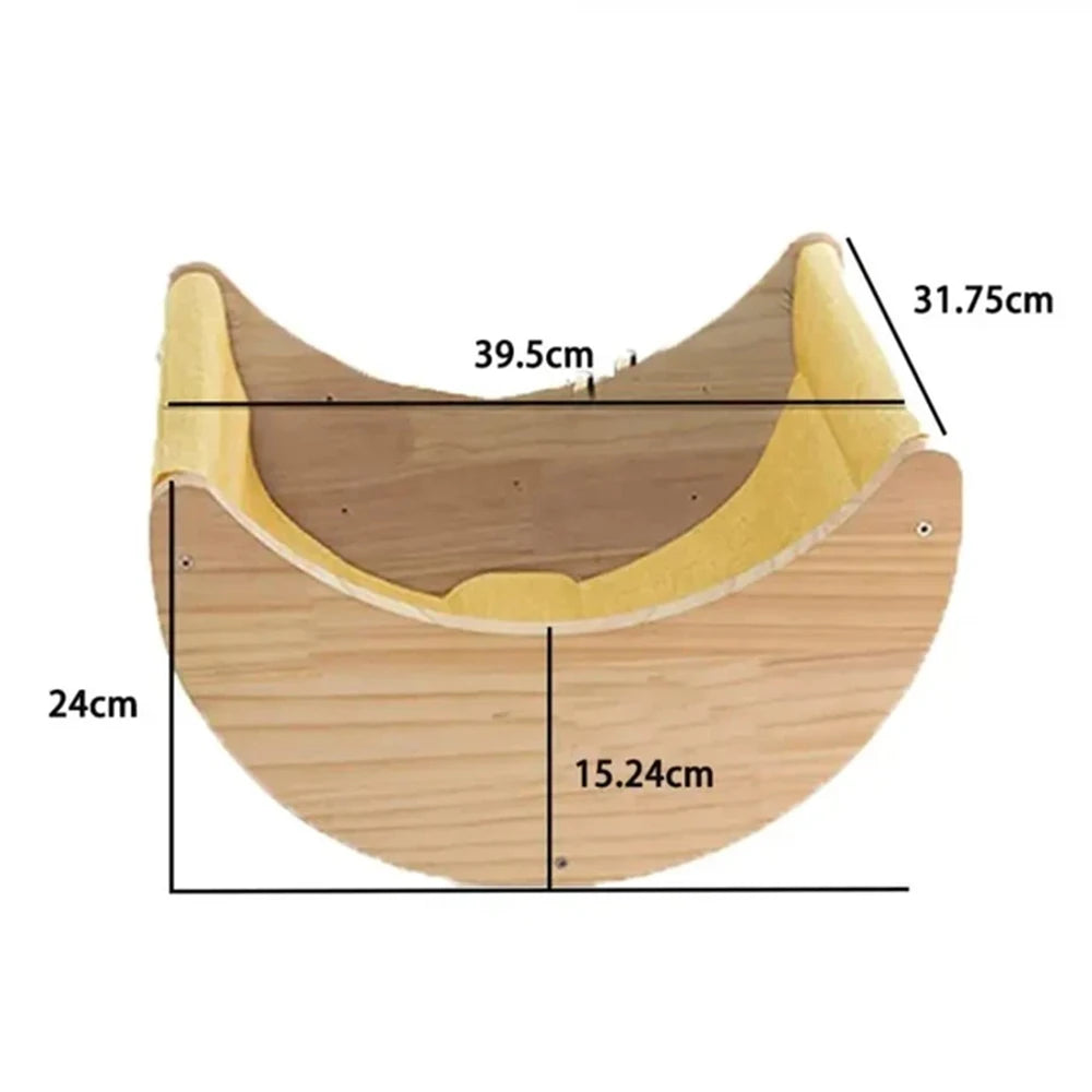 Wall mounted four step cat climbing frame, sisal scratching post and cat tree cat tower universal.