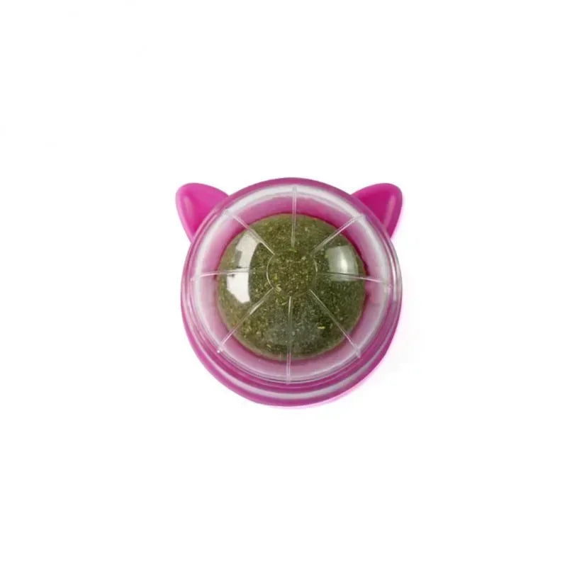 Rotating Catnip Ball Pet Teething Toy Interactive Licking Fun Rascador De Hierba Gatera Natural Para Gatos Cat Toys Cats Things