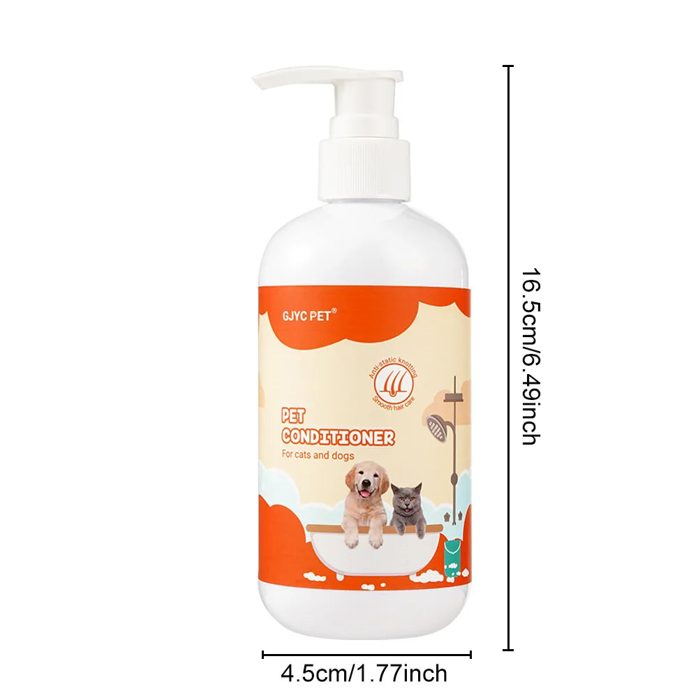 16.9 FL OZ 500ml Pet Shampoo for Cats -  Deodorizing and Moisturizing Formula with Coconut Oil Extract - Hair Care Bath Wash