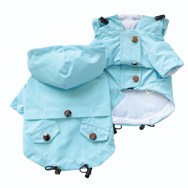 PETCIRCLE Adjustable Dog Hooded Raincoat Windproof Waterproof Pet Rain Jacket Poncho Outdoor Dog Rain Coat Clothes