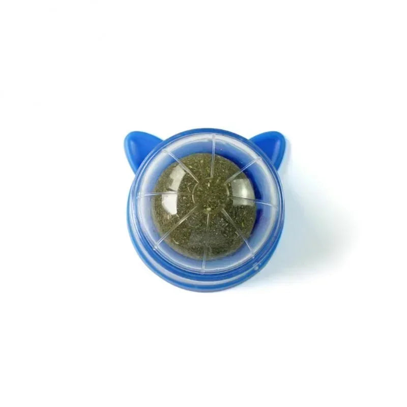 Rotating Catnip Ball Pet Teething Toy Interactive Licking Fun Rascador De Hierba Gatera Natural Para Gatos Cat Toys Cats Things
