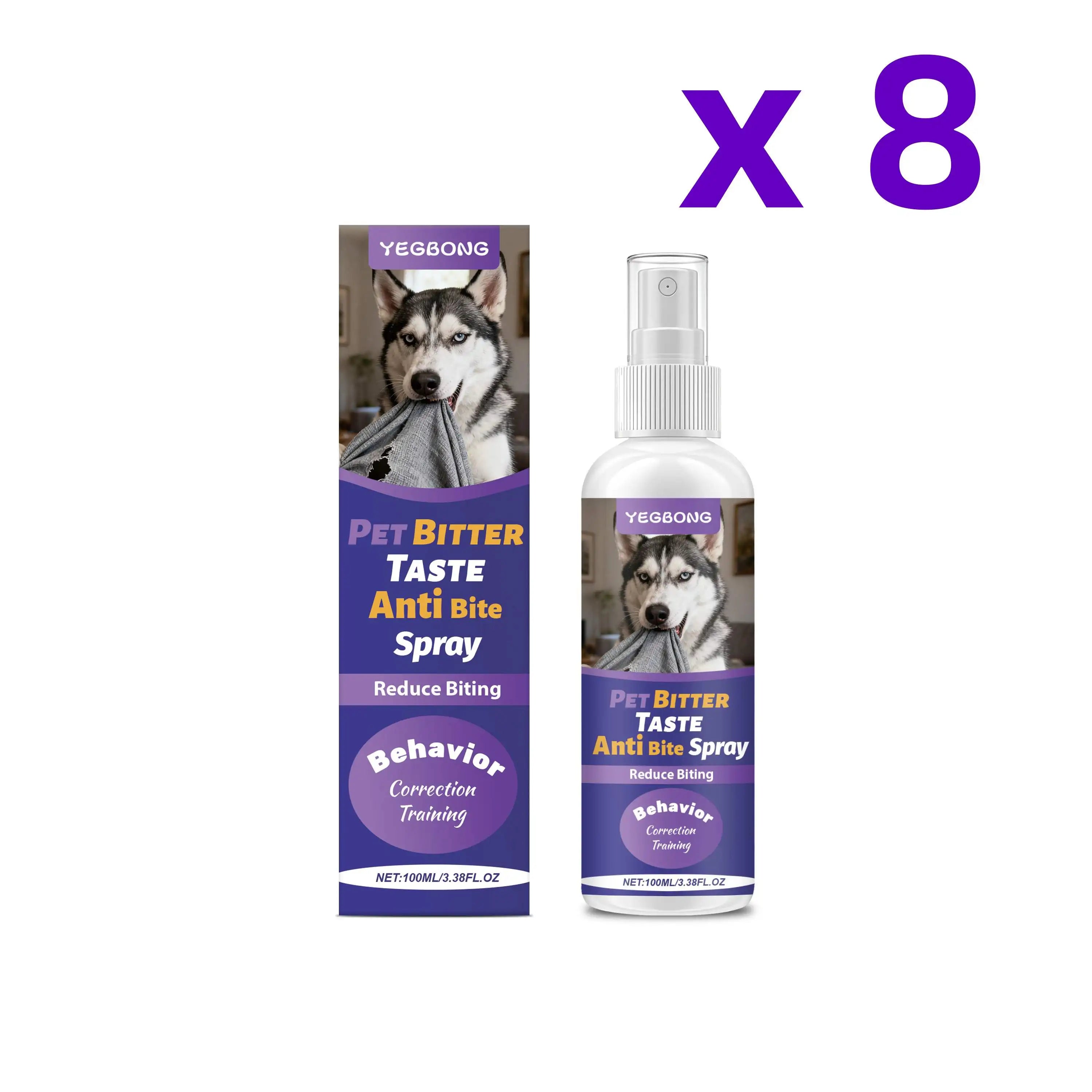 Yegbong Dog Deterrent Spray Reduction Calming Negative Behavior Non Irritating pet Health Supplies Puppies Cat Training Sprays