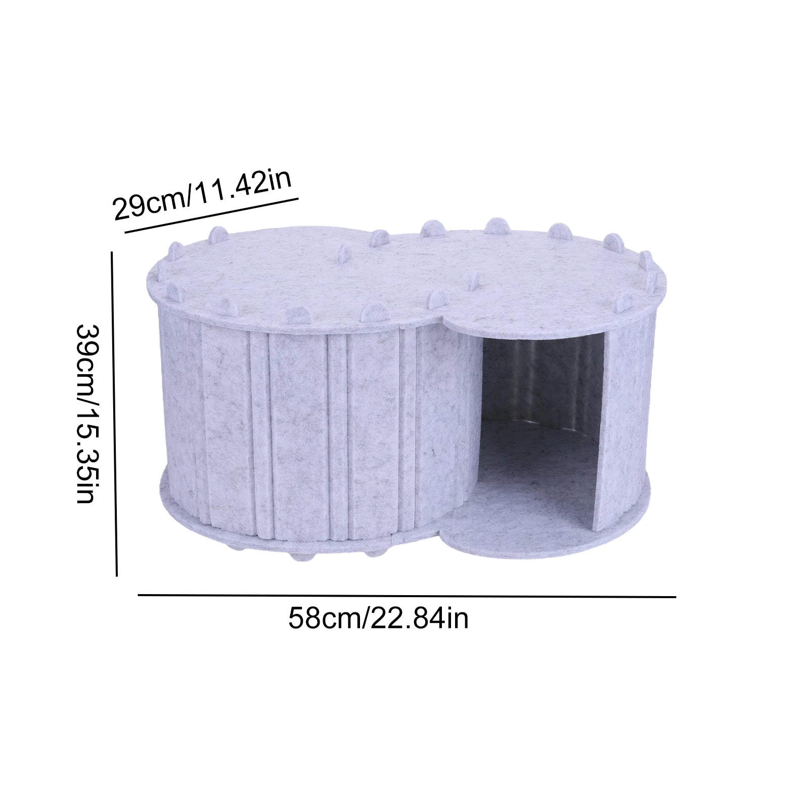 Peekaboo Cat Cave Detachable Foldable Pet House Semi-enclosed Cat House for Indoor Cats