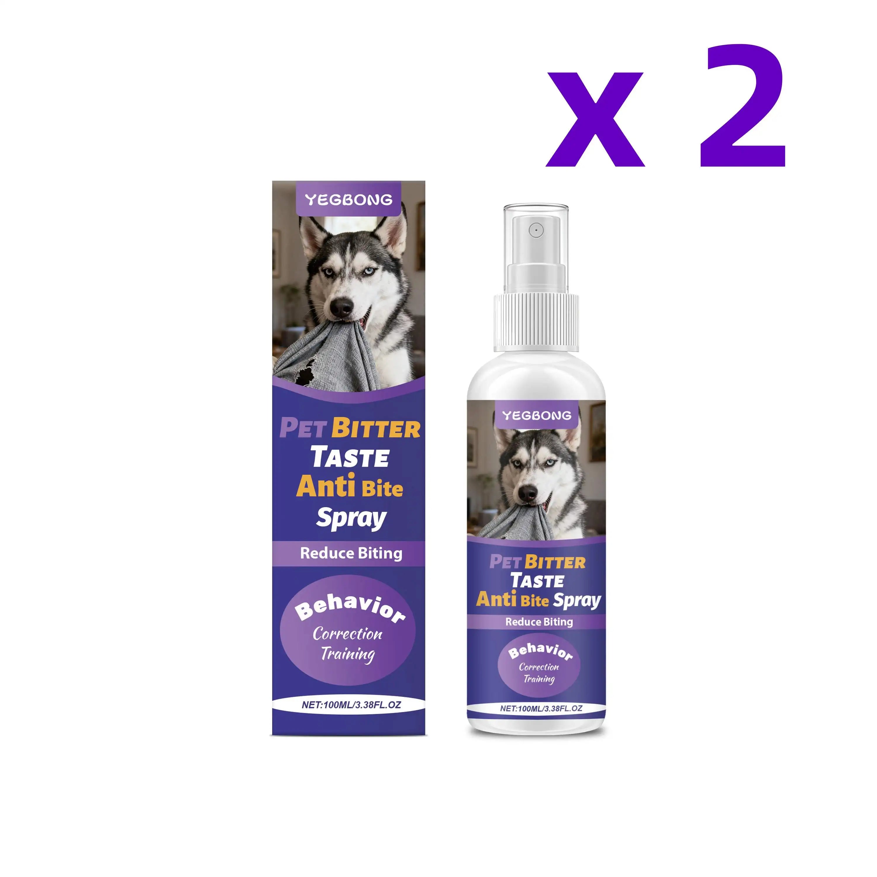Yegbong Dog Deterrent Spray Reduction Calming Negative Behavior Non Irritating pet Health Supplies Puppies Cat Training Sprays