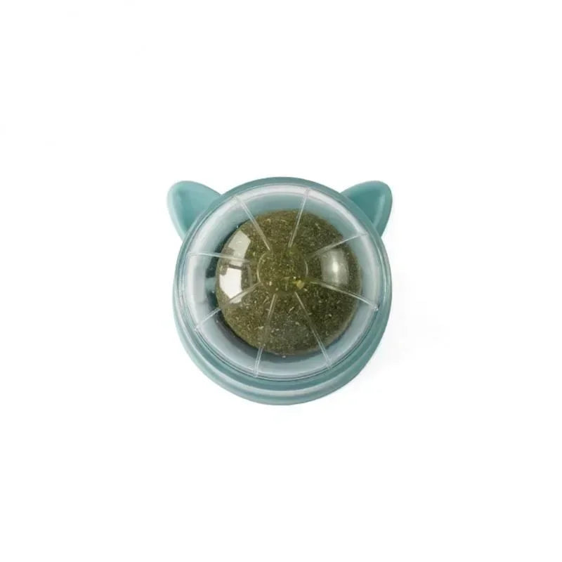 Rotating Catnip Ball Pet Teething Toy Interactive Licking Fun Rascador De Hierba Gatera Natural Para Gatos Cat Toys Cats Things