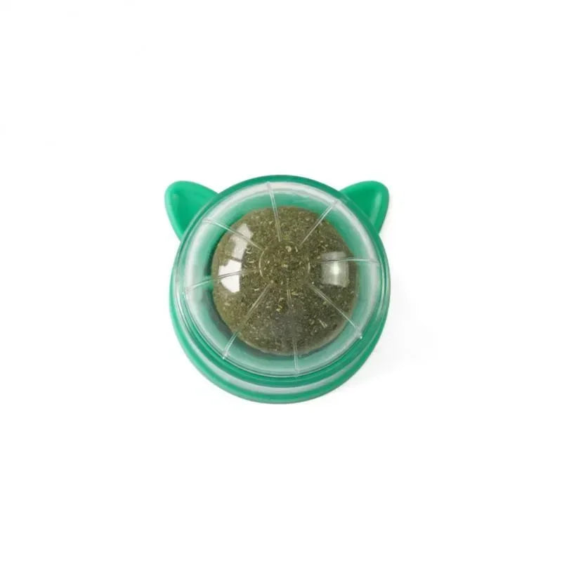 Rotating Catnip Ball Pet Teething Toy Interactive Licking Fun Rascador De Hierba Gatera Natural Para Gatos Cat Toys Cats Things