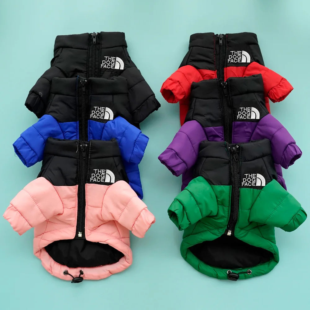 French Thick Bulldog Winter Jacket Warm Windproof Dog Coat For Small Medium Puppy Pet Vest Reflective Chihuahua Outfit