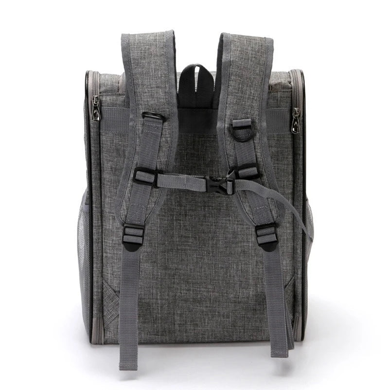 Pet backpack large capacity foldable shoulder pet bag portable handbag outing suitcase pet supplies